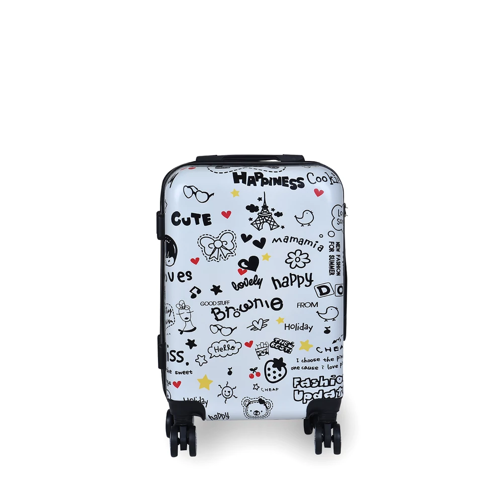 Feliratos Mintás Ormi Wizzair Méretű Kemény Kabinbőrönd (55x36x22cm)