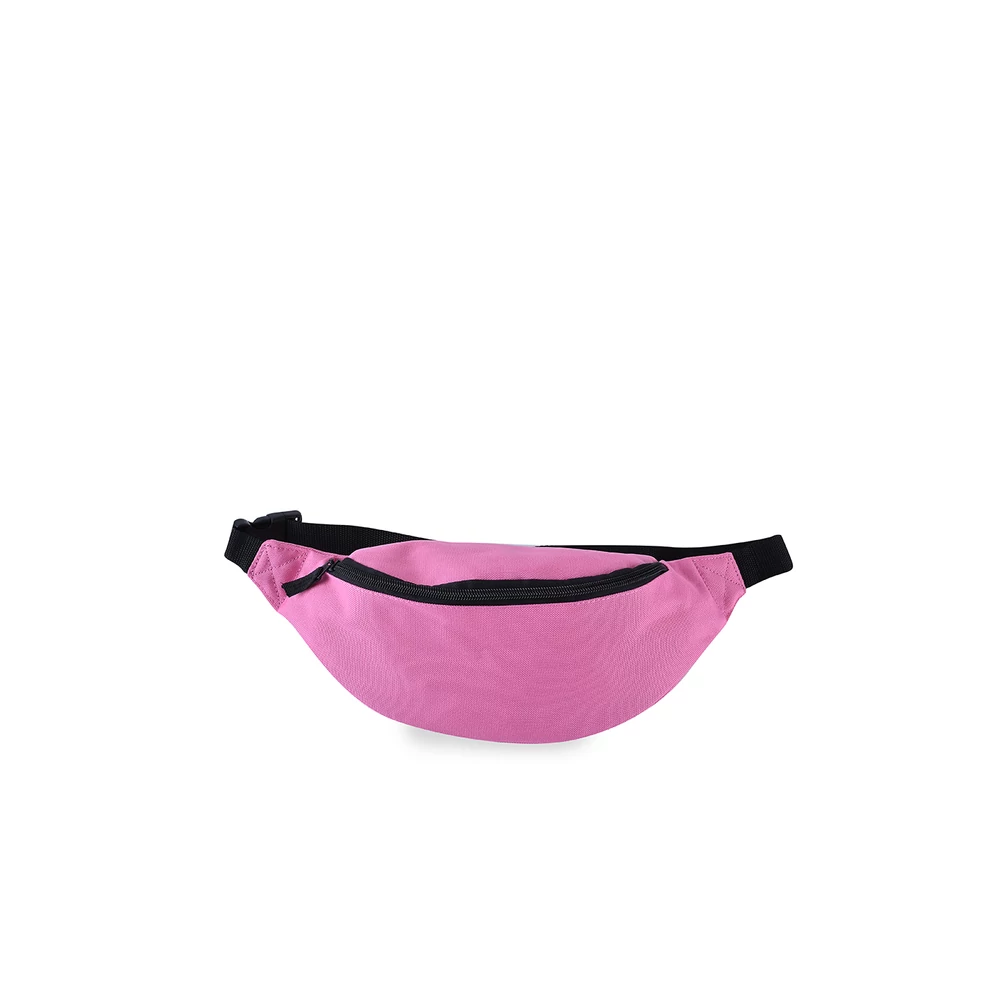 Pink Poliészter Egyszínű Övtáska
