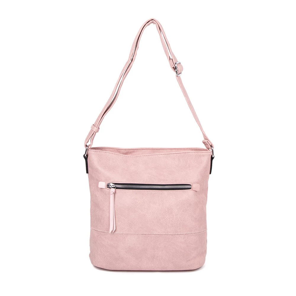 Pink Színű Női Műbőr Oldal és Válltáska