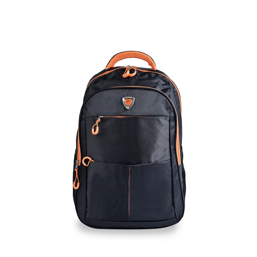 Fekete-Narancssárga Sportos Unisex Hátizsák