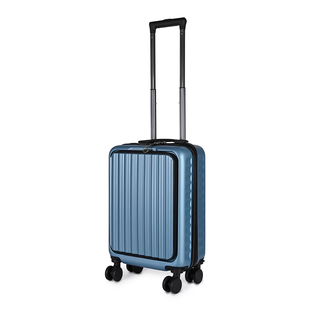 Kék Kis Méretű Bőrönd Laptop és Pohártartóval