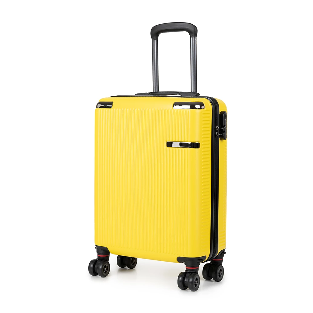 XTD Sárga Kis Méretű Kivehető Kerekű Bőrönd