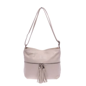 Női Bézs Valódi Bőr Válltáska