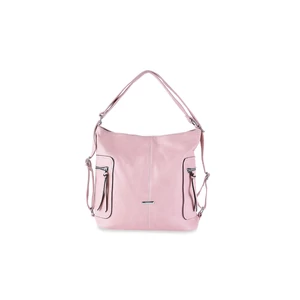 Silvia Rosa Egyszerű Rózsaszín Műbőr Oldaltáska és hátizsák