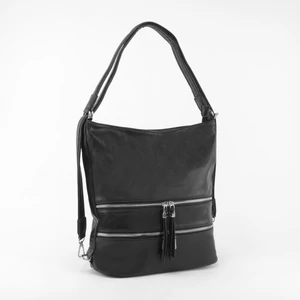 Női Fekete Műbőr Válltáska és Hátizsák