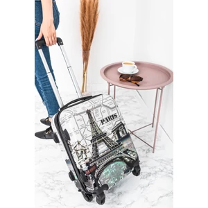 Párizs Mintás Wizzair, Ryanair Méretű Kabinbőrönd(53*36*20cm)