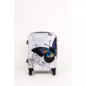 Pillangó Mintás Ormi Wizzair Méretű Kemény Kabinbőrönd (55x36x22cm)