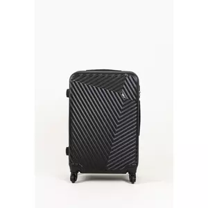 LC Fekete Közepes Méretű Kemény Bőrönd