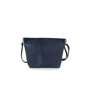 Valódi Bőr Női Oldaltáska Sötét Kék