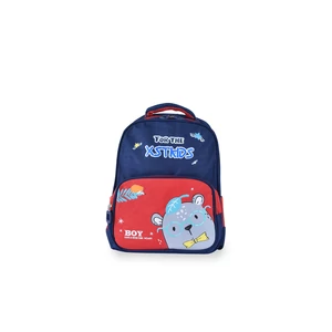 Piros-Sötétkék Állat Mintás Gyerek Hátizsák