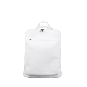 Egyszínű Fehér Női Valódi Bőr Hátizsák És Oldaltáska