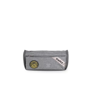 Szürke Két Rekeszes Bedobós Tolltartó