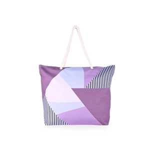 Bellugio Lila Szövet Strandtáska