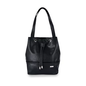 ZELLIA Fekete Rostbőr Női Kézi- És Válltáska