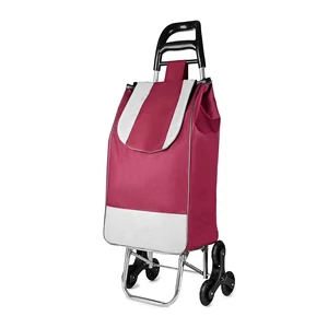 Bordó Lépcsőjáró Extra Könnyű Bevásárlókocsi