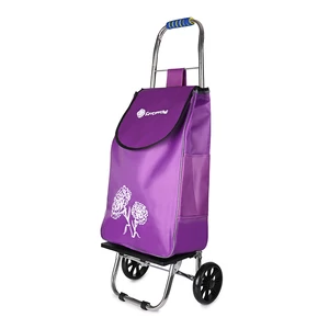 Lila Alumínium Két Kerekű Bevásárlókocsi