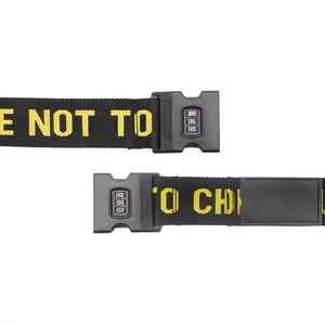 Fekete-Sárga Bőröndpánt Heveder Számzárral