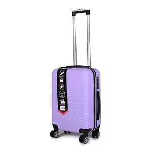 Lila Kis Méretű Extra Csendes Négykerekű Bőrönd - S