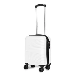 Fehér Wizzair Méretű Négykerekű Csendes Kabinbőrönd (40x30x20)