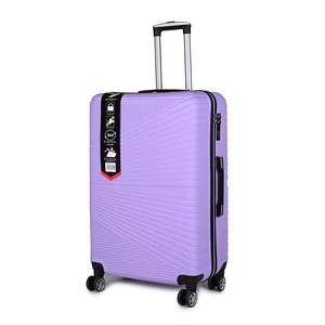 Lila Nagy Méretű Extra Csendes Négykerekű Bőrönd