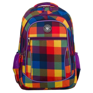 Peterson Színes Kockás Mintás Hátitáska