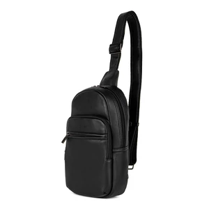 David Jones Fekete Unisex Műbőr Keresztpántos Táska