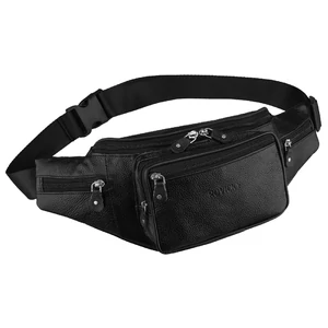 Rovicky Fekete Férfi Valódi Bőr Övtáska