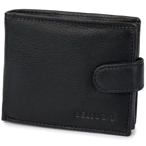 Bellugio Fekete Valódi Bőr Férfi Pénztárca