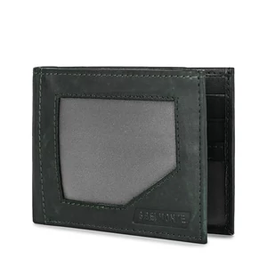 S.Belmonte Sötétzöld Bőr Férfi Pénztárca
