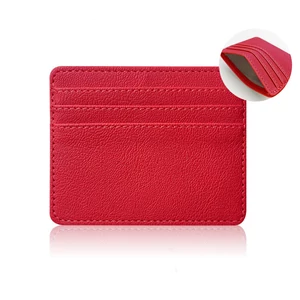 Piros Műbőr Kártyatartó
