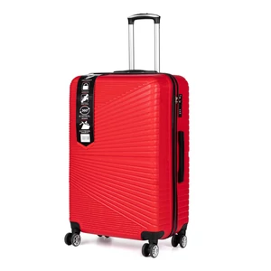 Piros Nagy Méretű Extra Csendes Négykerekű Bőrönd