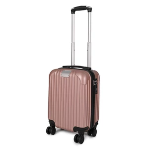 Rózsaarany Színű Kis Méretű Kabinbőrönd (40x30x20)