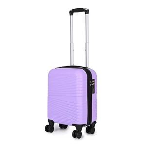 Lila Wizzair Méretű Négykerekű Csendes Kabinbőrönd (40x30x20)