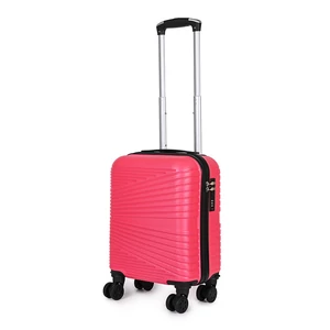 Élénk Rózsaszín Wizzair Méretű Négykerekű Csendes Kabinbőrönd (40x30x20)