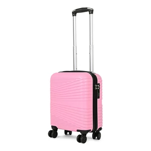 Rózsaszín Wizzair Méretű Négykerekű Csendes Kabinbőrönd (40x30x20)