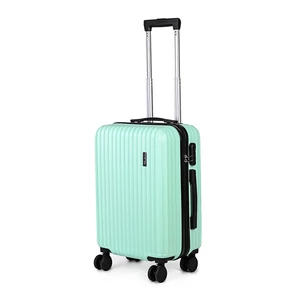 JoLank Világoszöld Közepes Méretű Csendes Négykerekű Bőrönd