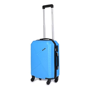 Leonardo Da Vinci Kék Közepes Méretű Négykerekű Csendes Bőrönd