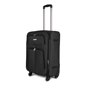 Leonardo Da Vinci Szürke Puha Falú Közepes Méretű Bőrönd