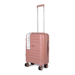 Ormi Rózsaarany Színű Kis Méretű Négykerekű Csendes Könnyű Bőrönd