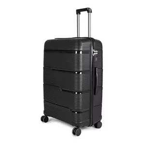 JoLank Fekete Nagy Méretű Extra Csendes Négykerekű Bőrönd