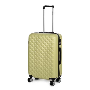 Zöld Négykerekű Csendes Közepes Méretű Bőrönd