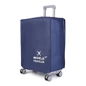 Sötétkék Közepes Méretű Bőröndvédő Huzat