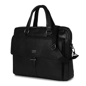 Coveri Fekete Műbőr Laptoptáska