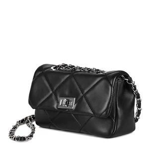 Fekete Steppelt Műbőr Alkalmi Táska