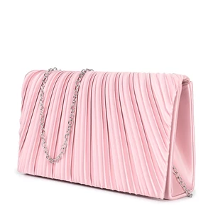 Rózsaszín Pliszírozott Női Alkalmi Táska