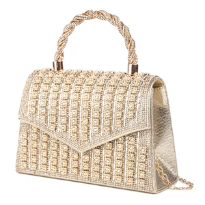 Arany Színű Strasszköves Csillogó Alkalmi Táska
