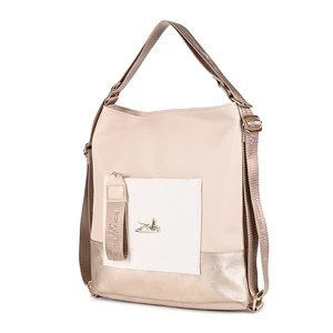 Zellia Bézs-Arany Színű Váll- és Hátitáska