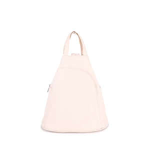 Krémszínű Műbőr Női Divat Hátitáska