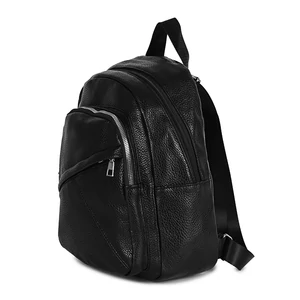 Fekete Műbőr Női Hátitáska