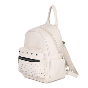 Bézs Szegecsekkel Kirakott Női Műbőr Hátitáska